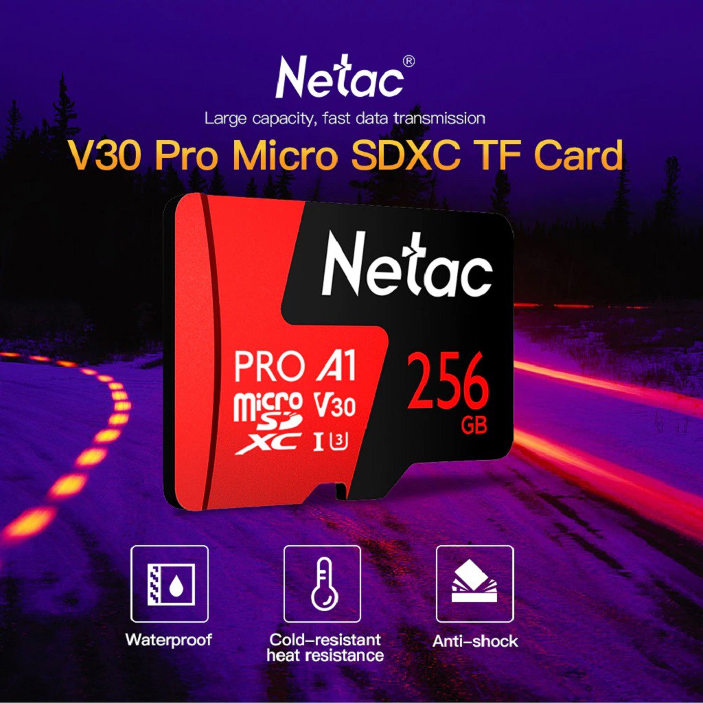 Thẻ nhớ MicroSD Netac P500 Pro 32GB 64GB 128GB chuẩn U3 V30 A1 4K | Netac Micro SD (TF Card)