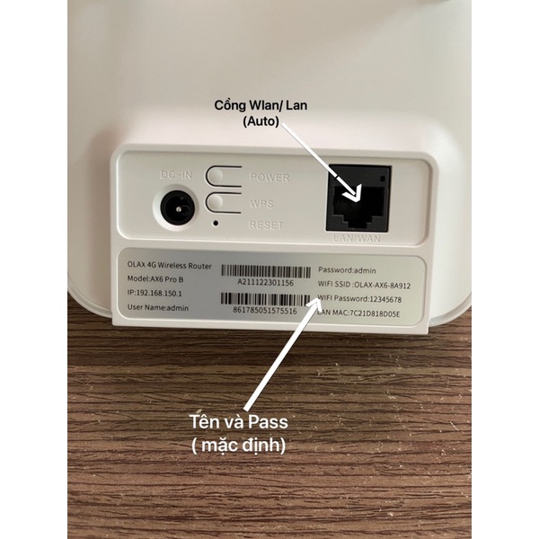 Bộ Phát Wifi 4G Olax Ax6 pro chính hãng tốc độ 150M tặng kèm pin