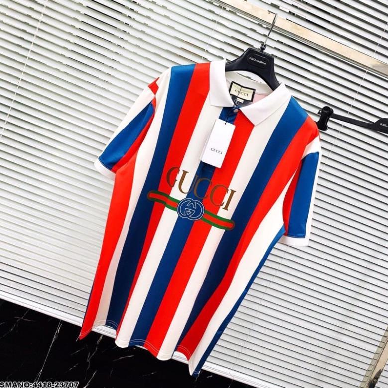 Áo Polo Nam GC SPF In Logo Cực Đỉnh - Áo Polo GC Nam 3 Sọc Nhìn Mê Li