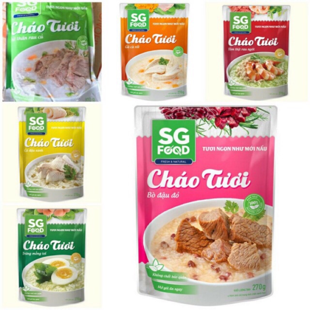 Cháo tươi Deli SG FOOD 240g  HSD 12/2023