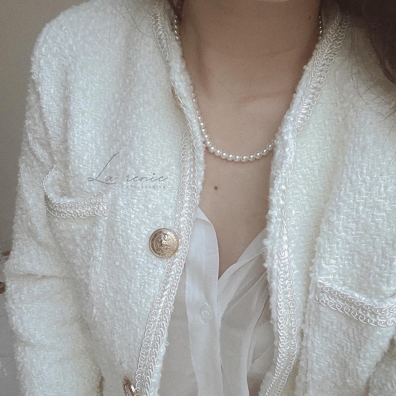 Vòng cổ pearl trai trơn nặng hạt nhiều size 𝐥𝐚𝐫𝐞𝐢𝐧𝐞.𝐚𝐜𝐜𝐞𝐬𝐬𝐨𝐫𝐢𝐞𝐬