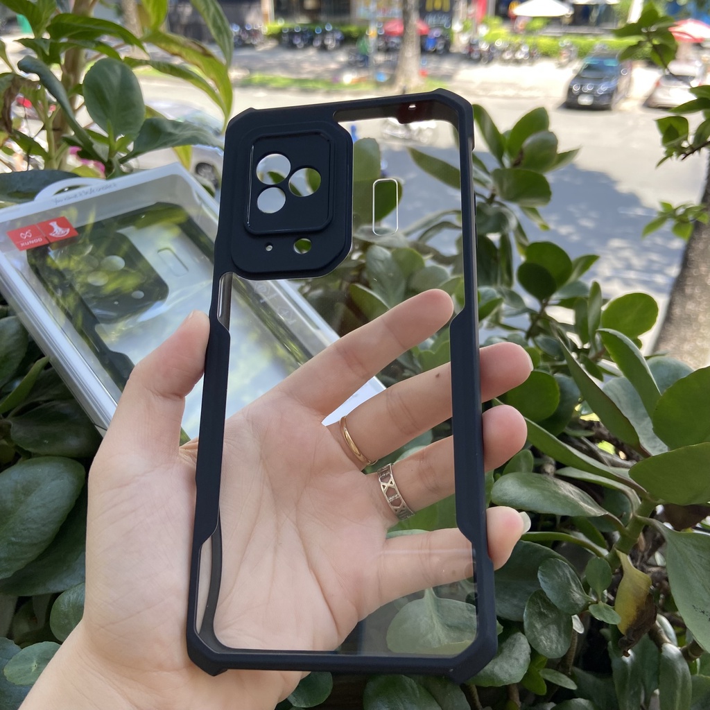 [Hỏa Tốc HCM] Ốp lưng XUNDD Black Shark 5 / 5 Pro - Lưng trong suốt, Viền TPU Đen, Chống sốc (Beetle Series)