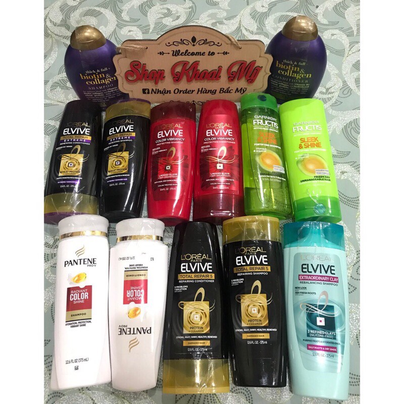 Dầu gội xả L’Oreal Paris 330ml (Hàng xách tay mỹ)