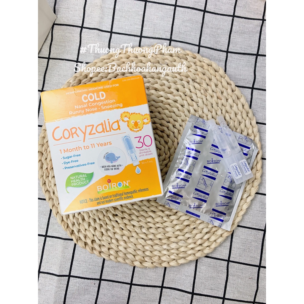 Muối uống vi lượng Boiron ColdCalm, Coryzalia cho bé từ 1m+