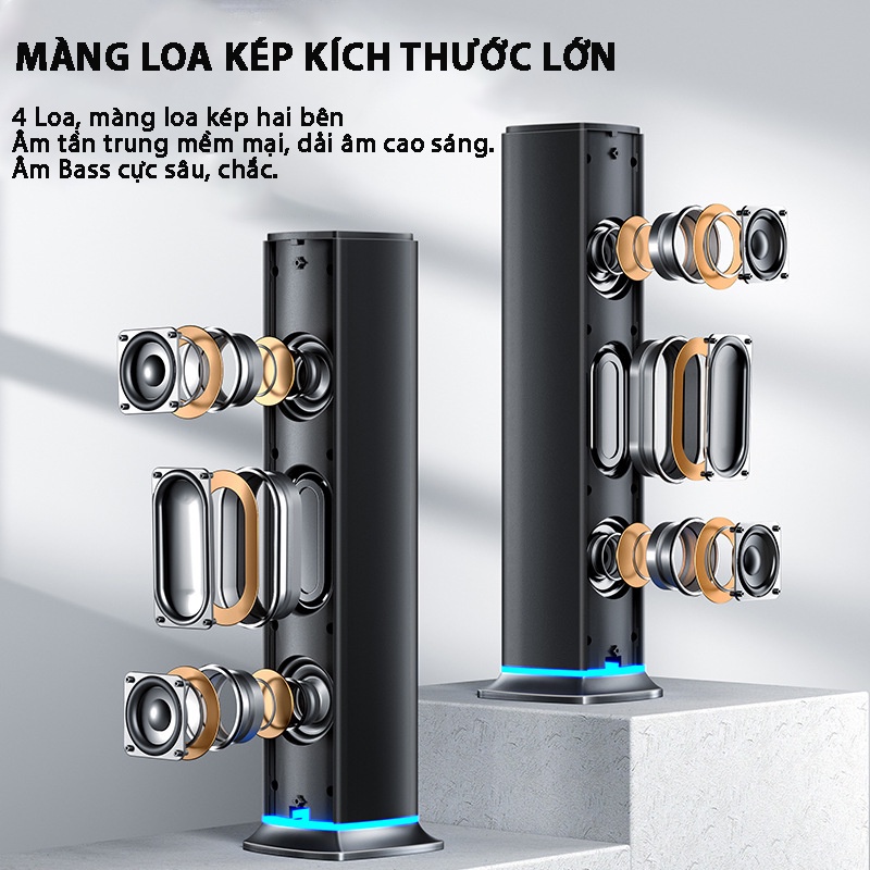 Loa Vi Tính Bluetooth MC-F3 Pro Âm Bass Cực Mạnh, Âm Thanh Đỉnh Cao, Thiết Kế Tinh Tế Cho Decor Bàn Làm Việc