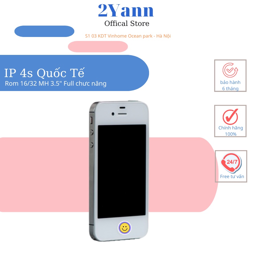 IP 4s | IP4S Quốc Tế Điện thoại cũ giá rẻ hàng quốc tế chính hãng BH Toàn quốc