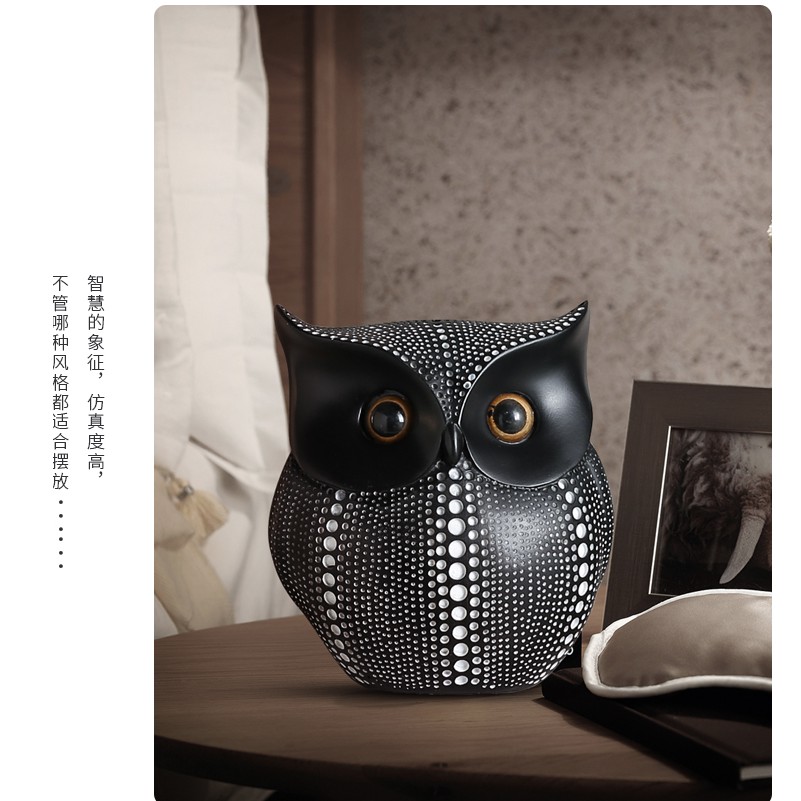 🔥𝐇𝐎𝐓 𝐃𝐄𝐀𝐋🔥Tượng Cú Mèo Decor Phong Cách Bắc Âu Trang Trí Nhà MQ-100