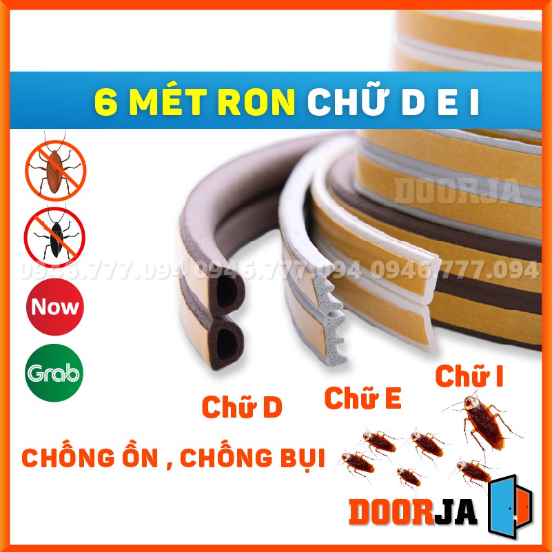 Gioăng Cao Su Ron Cửa Gỗ Chống Con Trùng Cách Âm, Chống Va Đập DOORJA