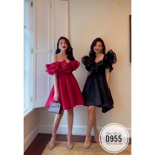 Bigsize Đầm trễ vai cổ bèo 55-95kg