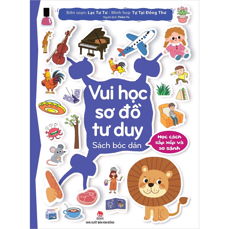 Sách - Vui Học Sơ Đồ Tư Duy - Sách Bóc Dán - Học Cách Sắp Xếp Và So Sánh