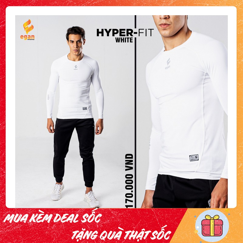 Áo thun tay dài Body Egan Hyper-Fit - Áo giữ nhiệt nam, áo chống nắng đá bóng nam- Kiểu dáng ấn tượng, thấm hút tốt