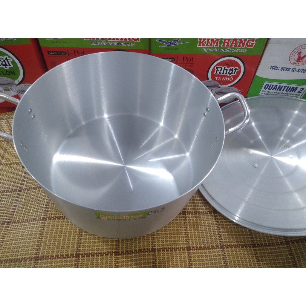Nồi nhôm dày Kim Hằng 34, 36, 38, 40, 42cm