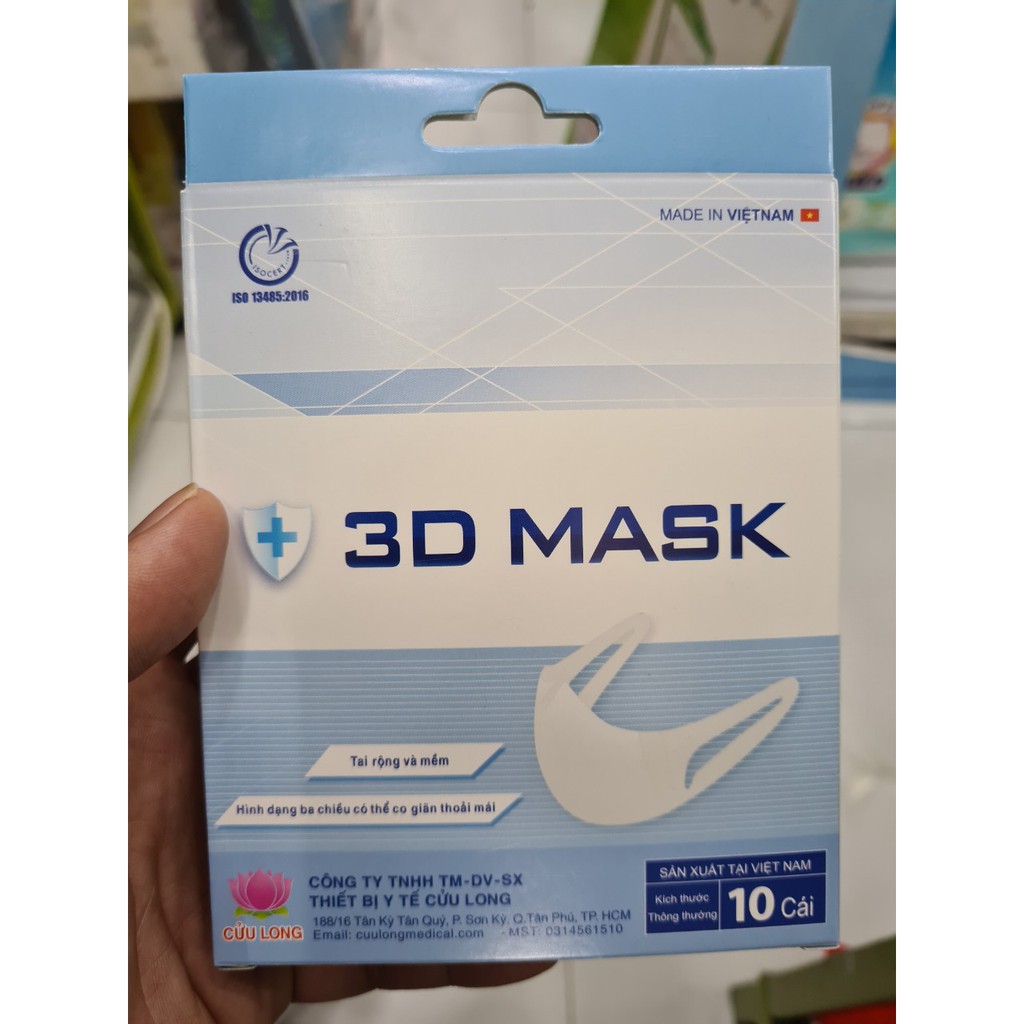 Khẩu trang ngăn khói bụi Unicharm 3D Mask Super Fit size M gói 5 cái