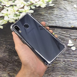 Ốp lưng Samsung Galaxy A20, Galaxy A30 Silicon dẻo trong suốt chống sốc
