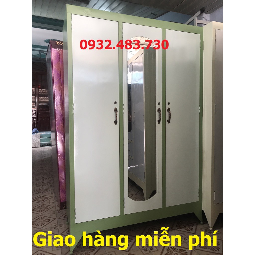 Tủ sắt quần áo 3 ngăn quận Thủ Đức