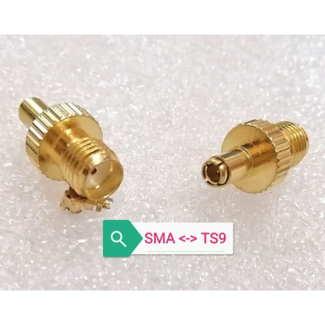 Đầu Nối Chuyển Đổi Từ SMA Sang TS9 Màu Vàng