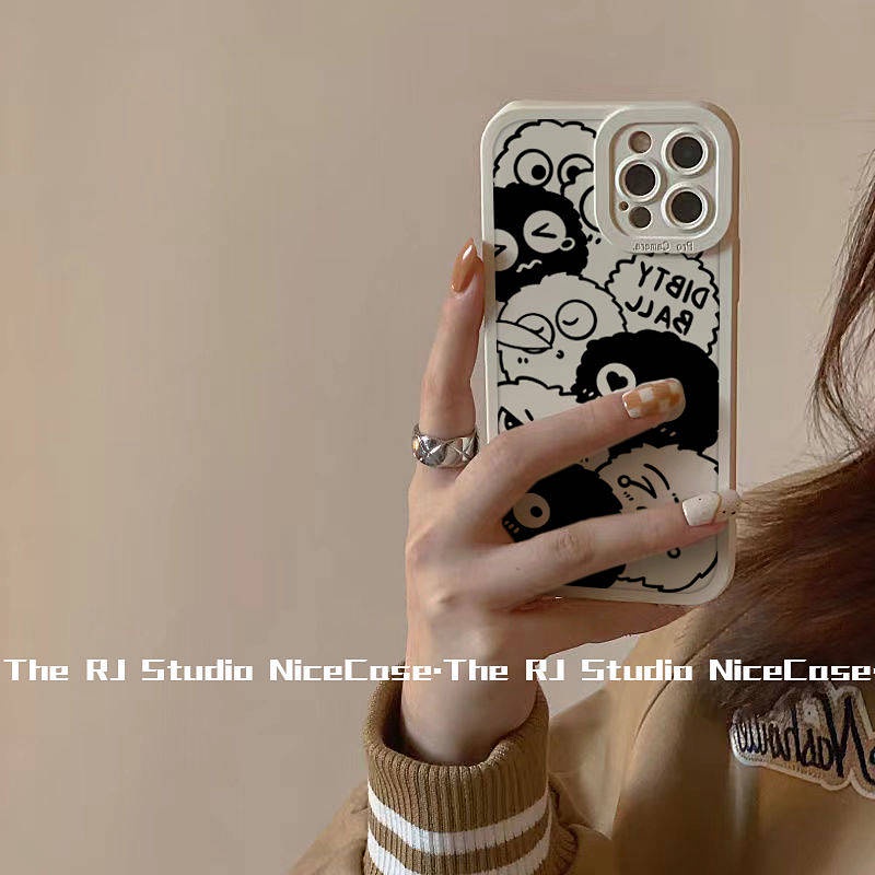 Xiaohongshu Cute Briquette Iphone13 Phone Case XR Apple 12 All-Inclusive 11pro Female Xsmax Set 7/8/6P LV3A