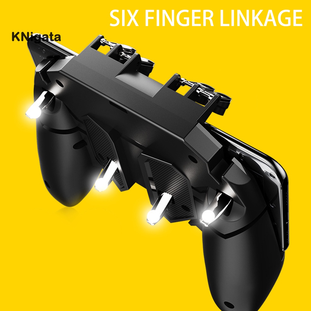 KN* Six Fingers Gaming Trigger Gamepad Game Console Controller Joystick for iPad