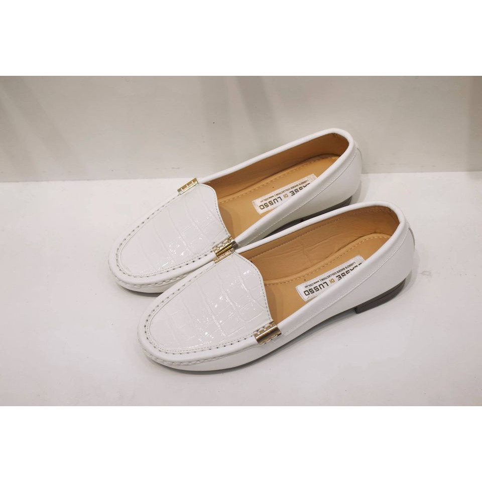 GIÀY MỌI MOCCASIN TYCHE WHITE CM3030W | BigBuy360 - bigbuy360.vn