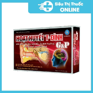 [CHÍNH HÃNG ] Hoạt huyết Tiền Đình G&P– Ổn định huyết áp, cải thiện rối loạn tiền đình