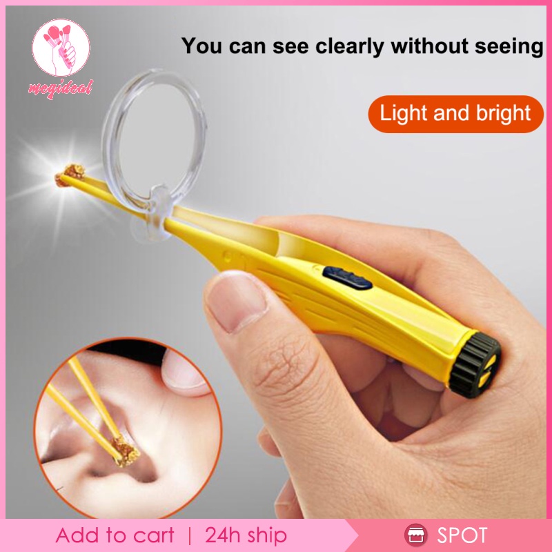 Nhíp lấy ráy tai đèn LED soi vệ sinh chăm sóc tai cho trẻ em