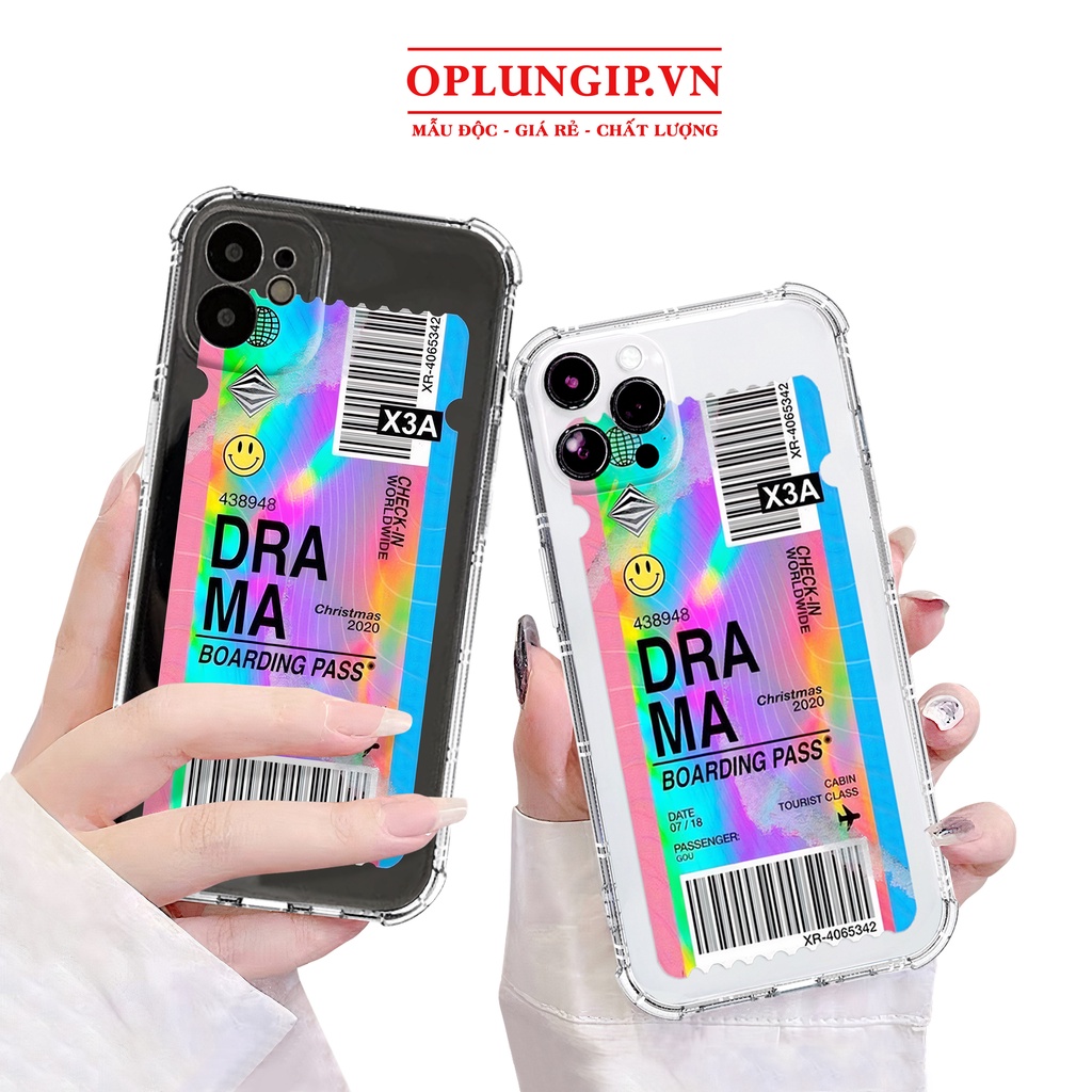 Ốp lưng iphone trong chống sốc vé máy bay cho iphone 14 13 pro max 11 12 pro max mini x xr xs max 6 s 7 8 plus