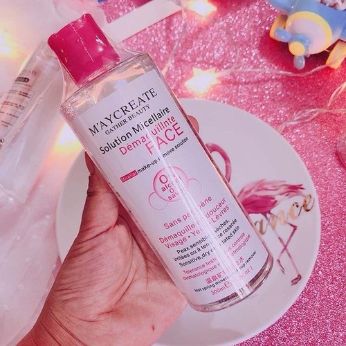 Nước tẩy trang Maycreate 300ml, nước tẩy trang không cồn dùng cho da nhạy cảm, da mụn