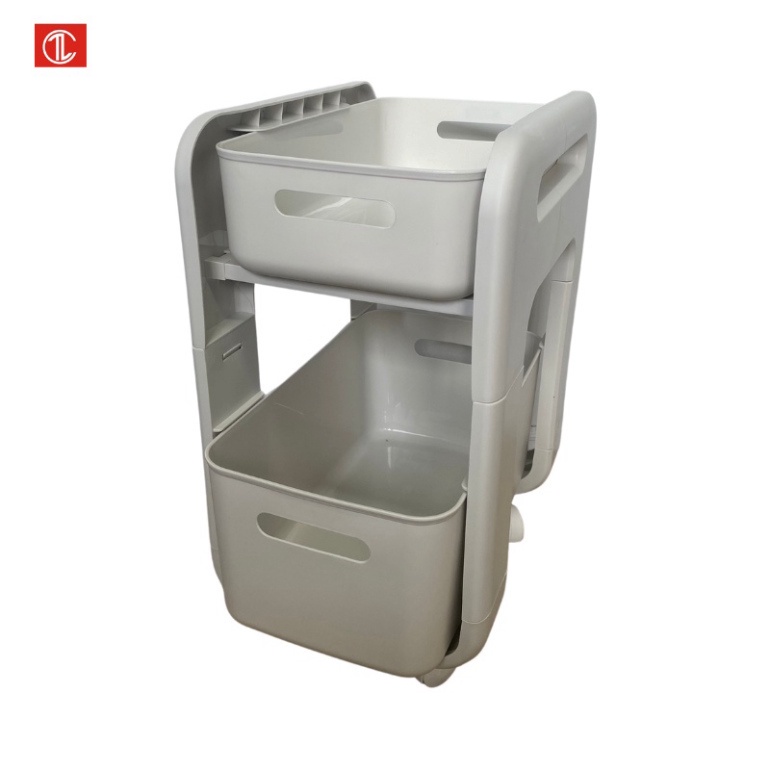 Kệ Để Đồ Đa Năng Tiện Dụng, Có Bánh Xe Trượt, Tháo Lắp Dễ Dàng, Khóa Khi Không Cần Di Chuyển - Kệ Nhựa Hokori