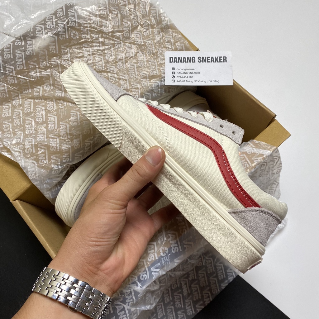 Giầy ⚡Vans Style 36 Sọc Đỏ Da⚡ Thật 1:1[Full Box] - Sneaker Vans Nam Nữ Hcm
