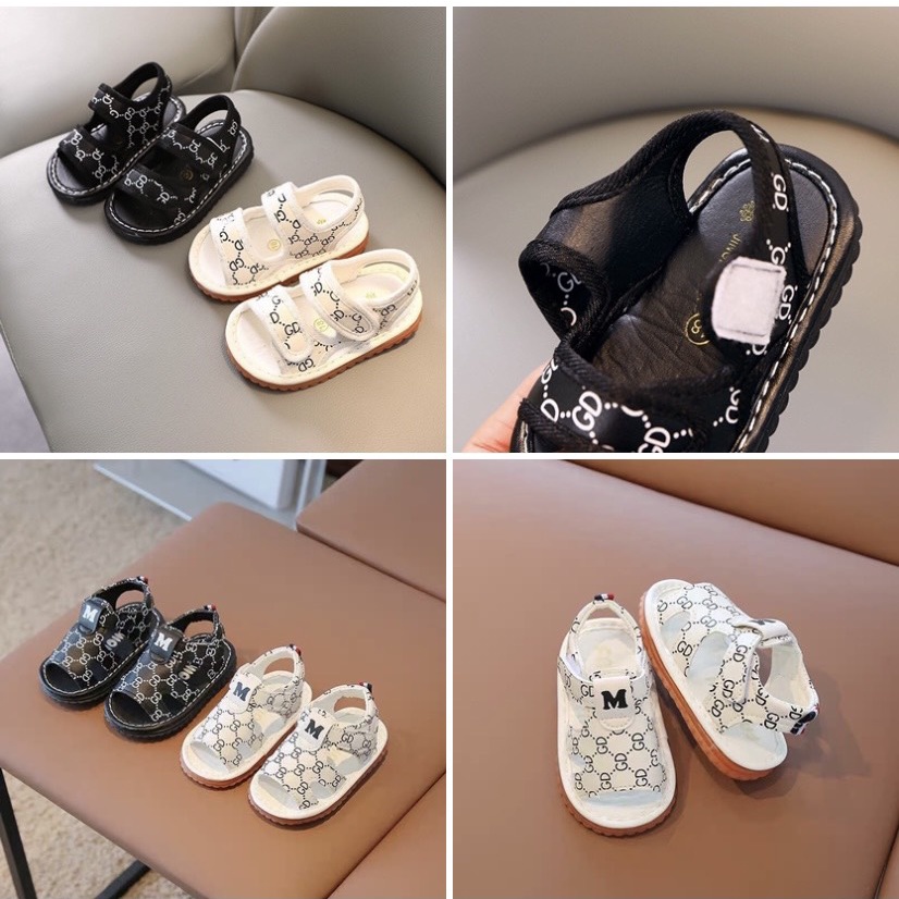 Sandal tập đi cho bé trai, bé gái - dép quai hậu tập đi GD cho bé có còi tít siêu mềm, siêu êm, quai dán tiện lợi (3 mã)