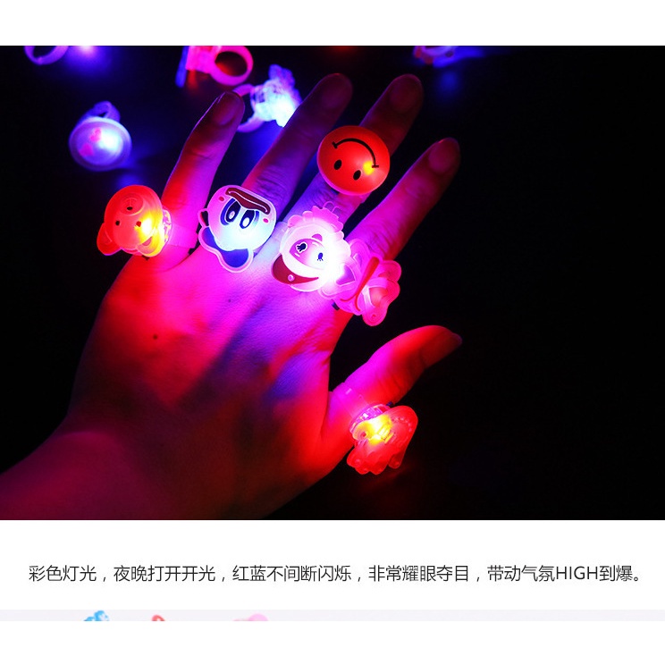 Nhẫn Hình Hoạt Hình Có Đèn LED Phát Sáng Cho Bé