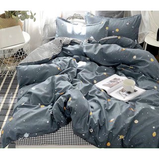 BỘ CHĂN GA GỐI COTTON POLY VŨ TRỤ THIÊN HÀ (combo 1: 2 vỏ gối 1 drap combo 2: 2 vỏ gối 1 drap 1 vỏ mền combo 3: 2 vỏ gối