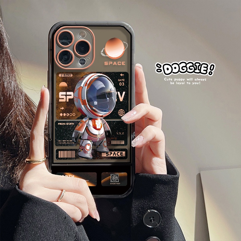 Ốp Điện Thoại TPU Trong Suốt Họa Tiết Phi Hành Gia Cho IPhone 11 13 12 Pro Max X XR XS 8 7 Plus 6 6S 7 SE 2020