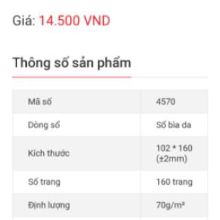 SỔ DA HỒNG HÀ OFFICE H4