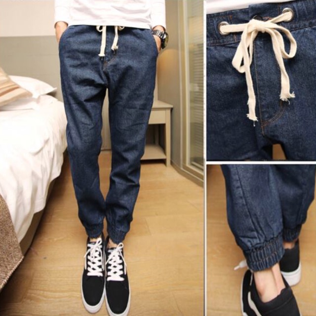 Quần jogger bò xanh