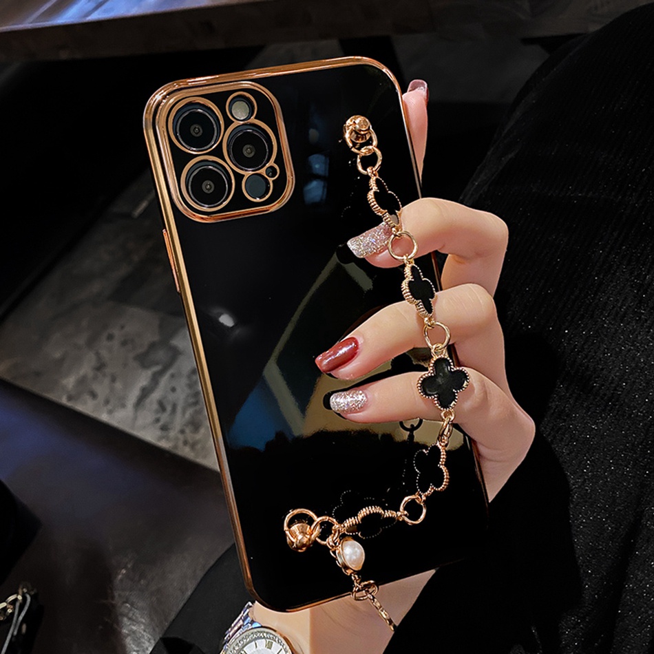 Ốp Điện Thoại Mạ Điện Hình Hoa Cho iPhone 11 12 13 Pro MAX Mini X XR XS MAX 6 6S 7 8 Plus SE 2020 2022