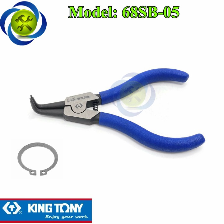 Kìm mở phe ngoài Kingtony 68SB-05 loại cong dài 125mm mũi 1.3mm