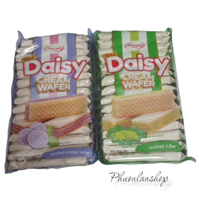 Bánh xốp kem Daisy túi 145gr các vị