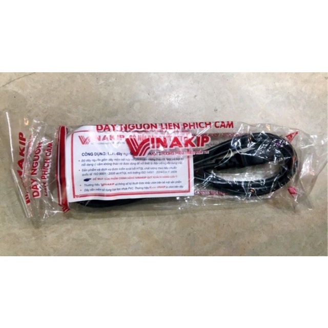 Dây nguồn vinakip 3 cực dẹt đa năng - dùng cho nồi cơm, ấm điện, ấm sắc thuốc