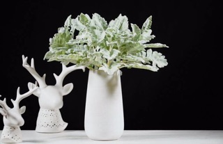 Lá tai cừu - Hoa lụa cao cấp - Hoa lụa