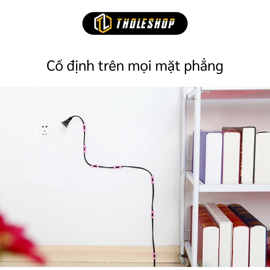 GIÁ SỈ Vỉ 10 cáp cố định dây điện, giúp dây điện trong gia đình gọn gàng, sạch đẹp hơn, an toàn và tiện lợi. 4880