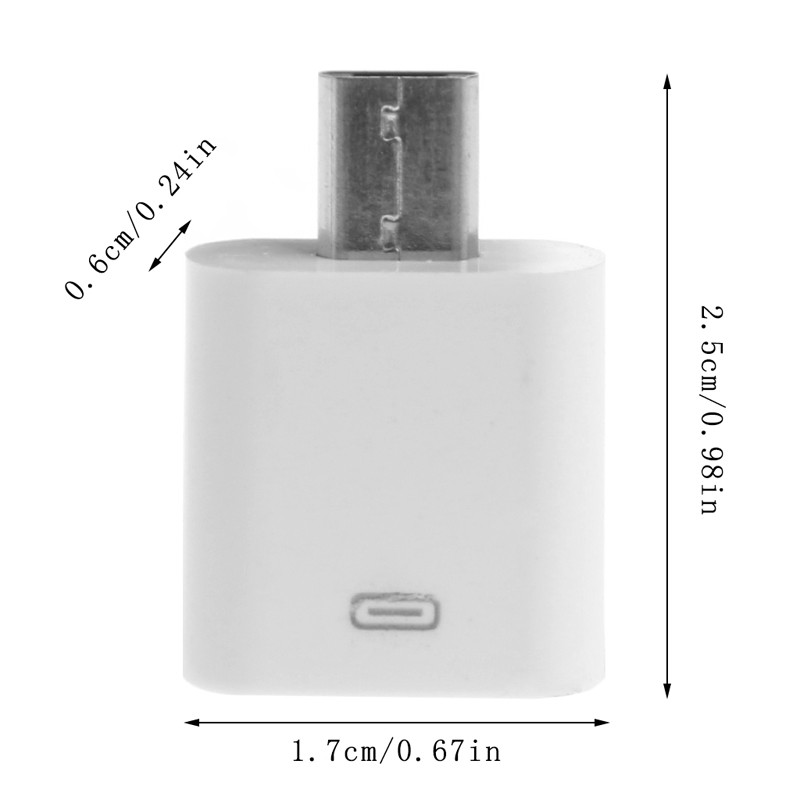 Adapter lỗ cắm lightning 8 Pin sang đầu cắm micro USB cho LG Xiaomi Huawei