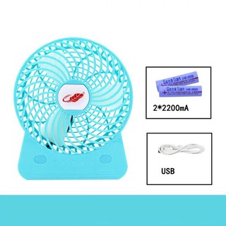 Quạt sạc cầm tay 4 chế độ gió chân cắm USB