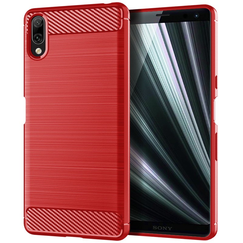Ốp lưng sợi carbon thiết kế sang trọng cho Sony Xperia L3 L2 L1
