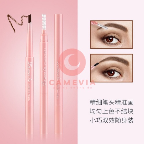 Chì Kẻ Mày Hàn Quốc Vỏ Hồng 2 Đầu Siêu Mịn Không Thấm Nước Lâu Trôi Lameila Innisfree Eyebrown Km14 Camevia | BigBuy360 - bigbuy360.vn