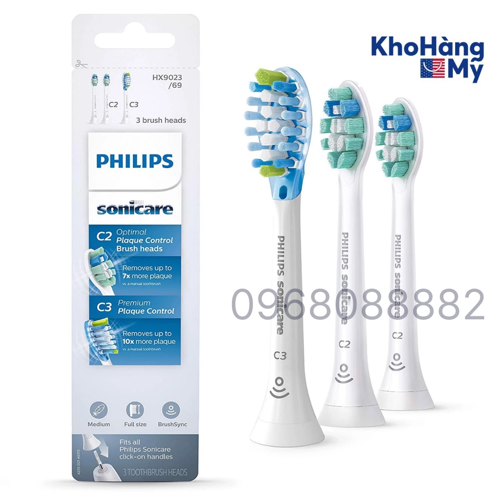 Đầu bàn chải điện Philips Sonicare chính hãng