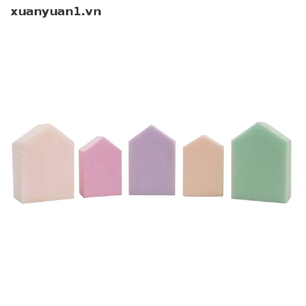 Set 6 Mút Trang Điểm Hình Ngôi Nhà Tiện Dụng