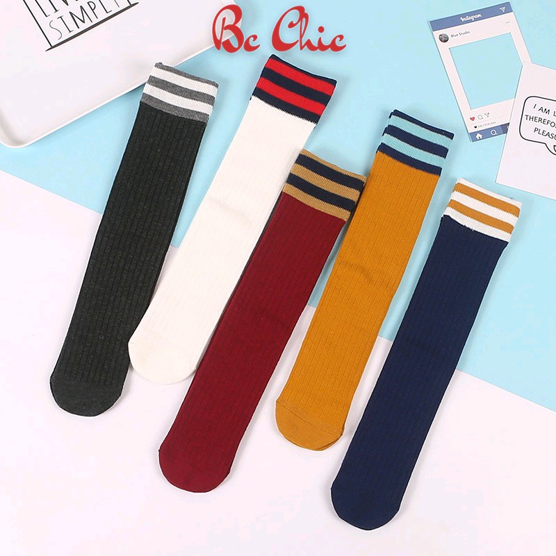 [HOT] Combo 2 đôi tất đùi gối tất nhún đa năng siêu xinh cho bé 4 -7,8 tuổi   BC_CHIC LINGERIE