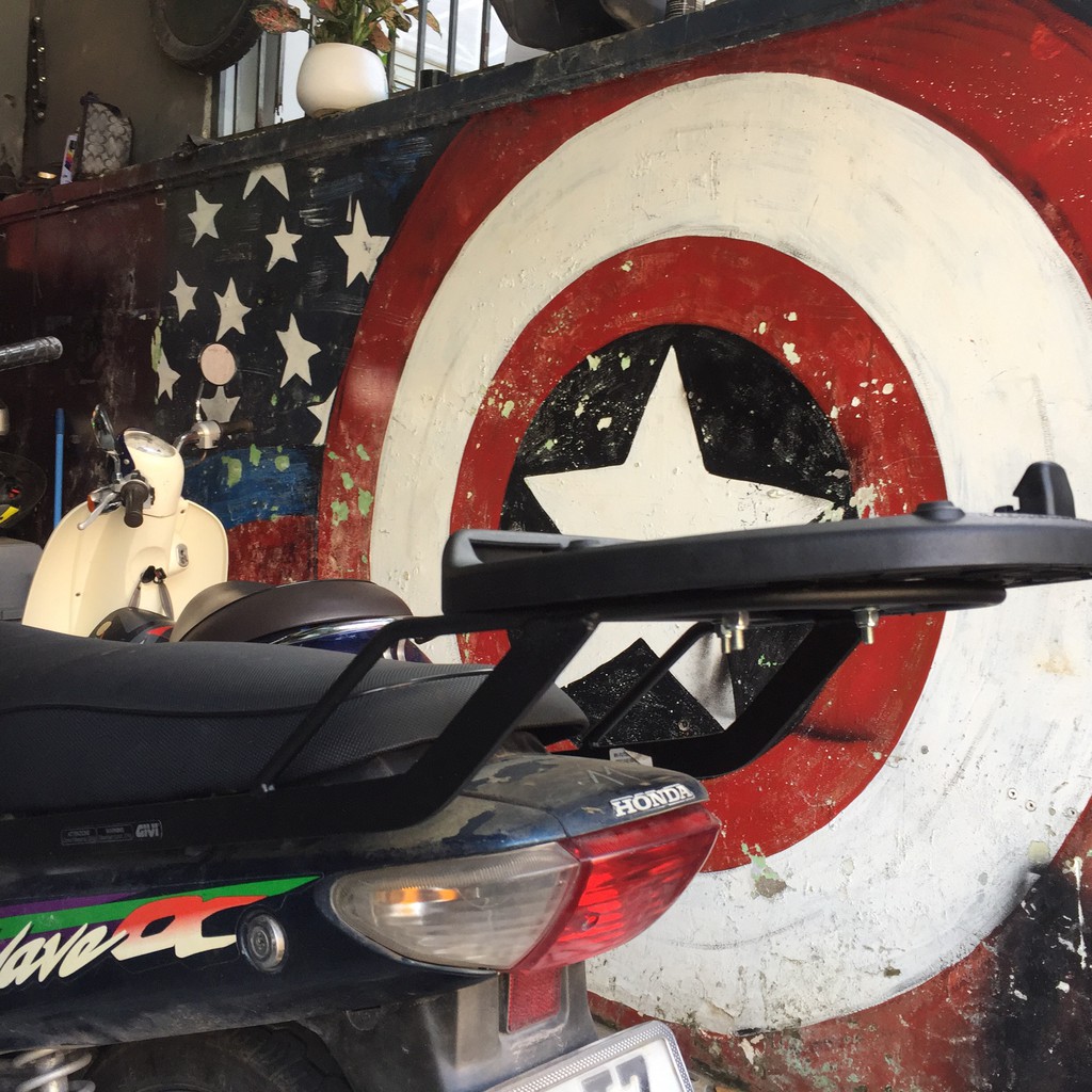 Cảng Givi Wave Alpha Đời Đầu  - Baga Givi Sau Xe Wave Alpha, Wave A  - Bạn Phượt