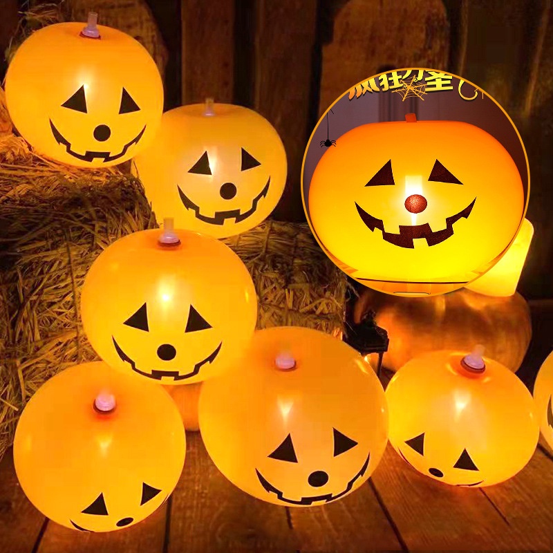 Bong Bóng Latex Có Đèn Led Phát Sáng Trang Trí Halloween